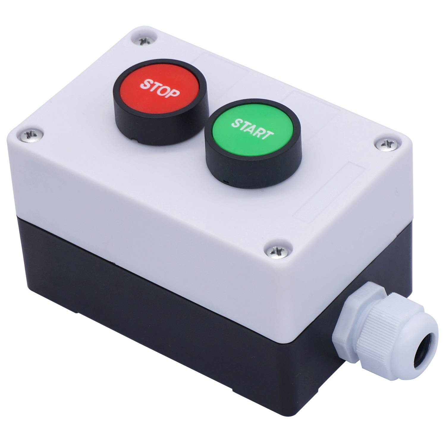 Momentary Push Button Switch Station Box Start/Stop Red Green Sign NO NC Pushbutton Switches Station AC 660V 10A Hb2-Start/Stop-Box