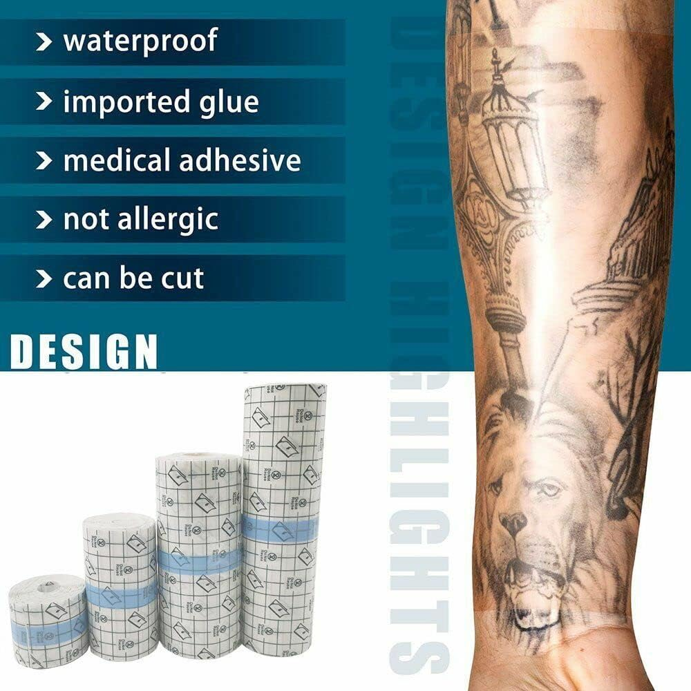 Tattoo Aftercare Membrane, Waterproof Adhesive Second Skin Protective Bandage... - Picture 6 of 15