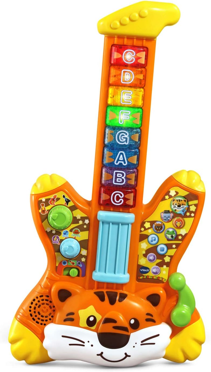 Zoo Jamz Tiger Rock Guitar, Orange