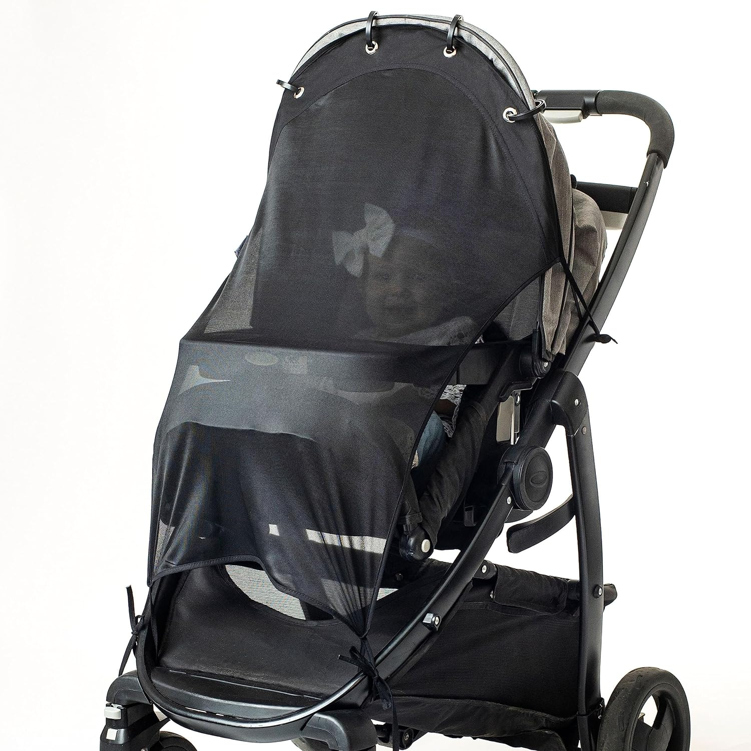 Sun Shade for Strollers (Long). Universal Adjustable SPF 30+ Sunshade with Se... - Picture 11 of 16