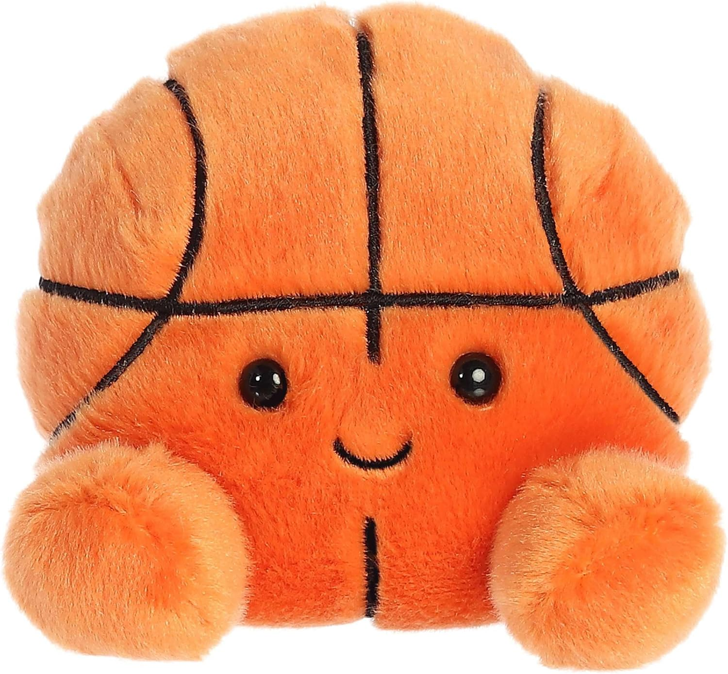 ® Adorable Palm Pals™ Hoops Basketball™ Stuffed Animal - Fun Collectible Plush for Kids and Adult Collectors - Perfect for Decorating Rooms and Birthday Gifts - Orange 4 Inches