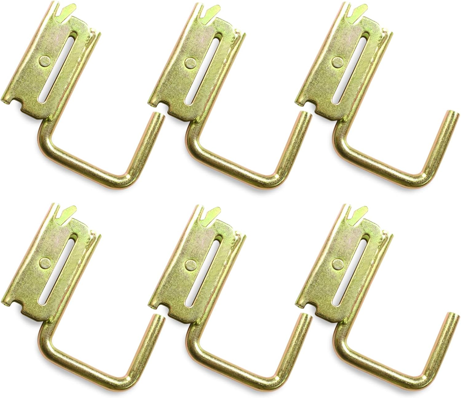 ENJ E Track J Hook E Track Accessories for Enclosed Trailer,Workshop & Garage,Maximum Load 1200 Pounds,6Pcs