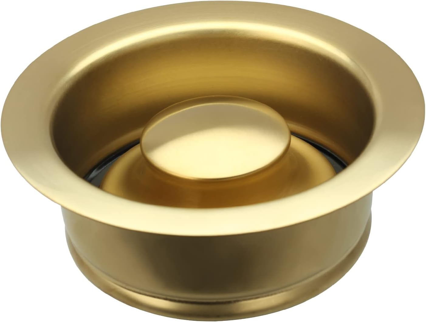 Kitchen Sink Brass Gold Finish Garbage Disposal Flange Stopper, One Size Disposal Rim, Fit 3-1/2 Inch Standard Sink Drain Hole