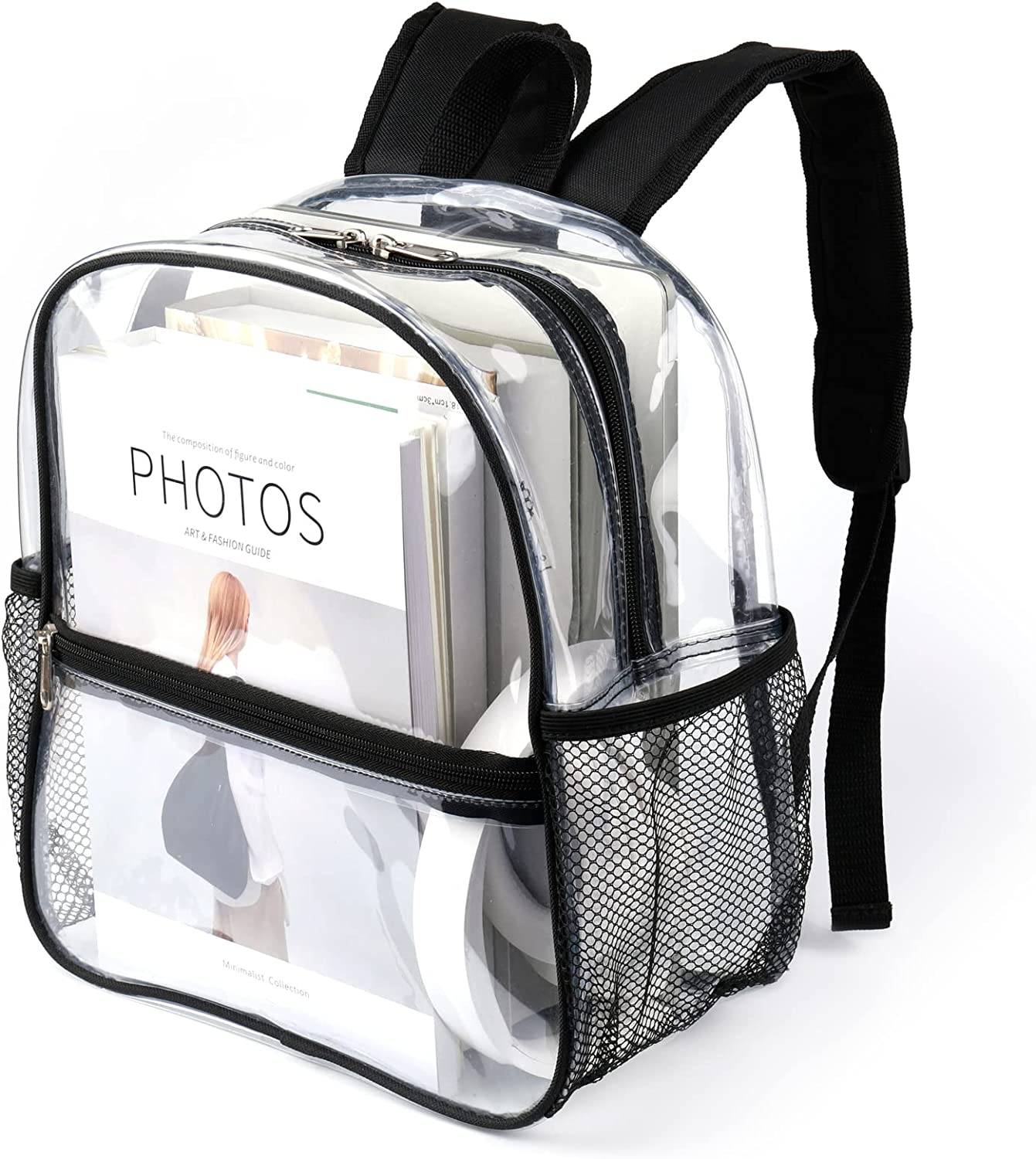 12X6X12 Clear Backpack Stadium Approved Mini Small Clear Bag for Stadium Events