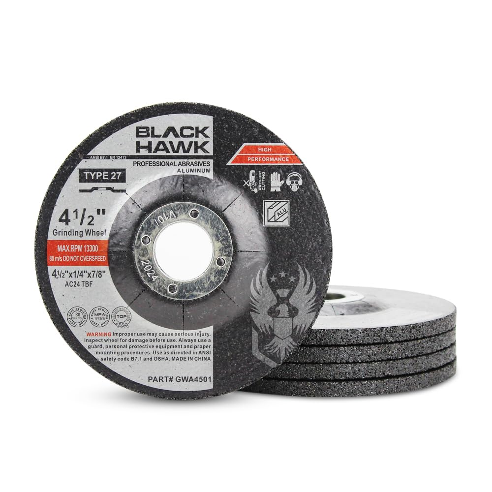 4.5" Angle Grinder with Durable Grinding Wheels for Soft Metal Applications