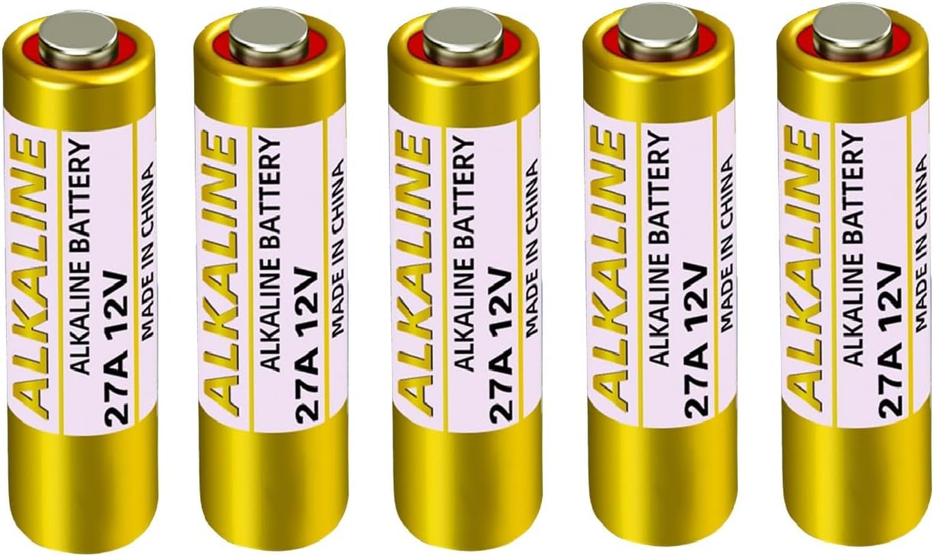 27A 12V Alkaline Battery for Remote 5Pack  A27 MN27 27 A 12 Volt Long Lasting...
