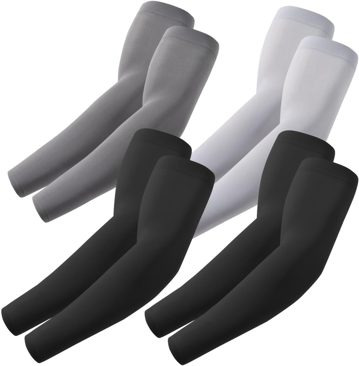 4 Pares De Mangas De Brazo Para Hombres Y Mujeres Proteccion Solar UV Brazos