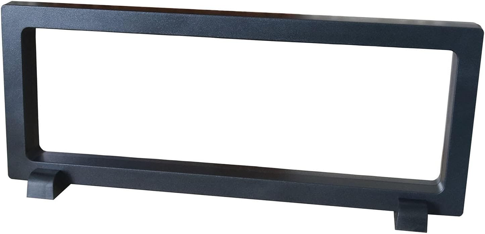 Coin Display Frame, Clear 3D Floating Holder Box Case for Challenge Coins, Medals, Specimens, Jewelry, 9 Inch, Black, Rectangle