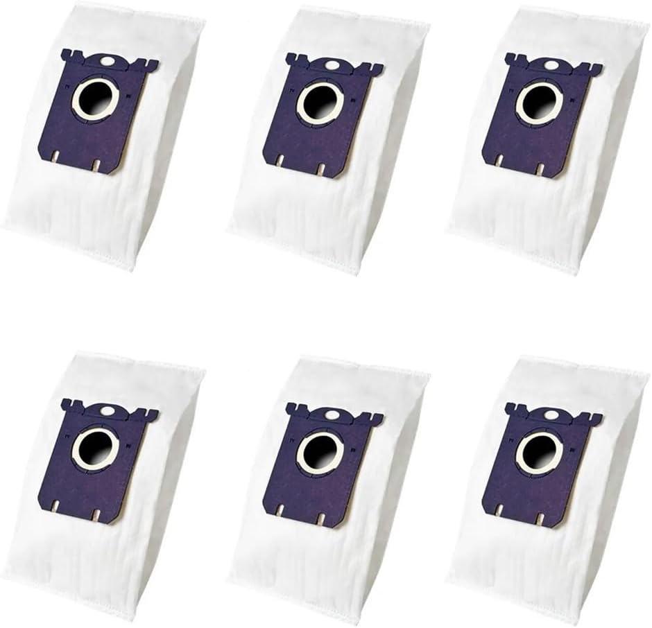 6 Pack Replacement Vacuum Bag for Electrolux Classic S-Style EL4100A EL4101A EL6986A EL6988E EL6988EZX 6990 6991 6992 6994 6996 5989 8985 6988 6989 CV-140 EL4200 EL7000 Vacuum Models