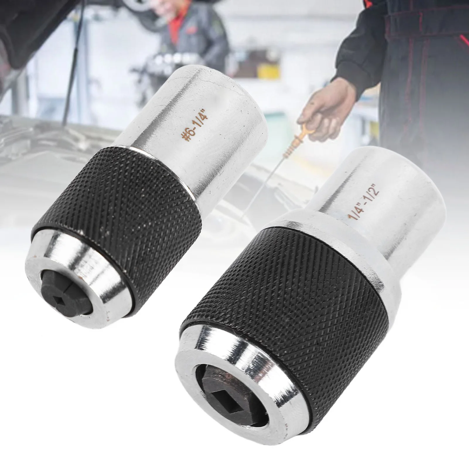 Tap Extractor Tap Sockets 3/8 Drive Socket Set Adapter 6‑1/4in 1/4in‑1/2in for Reamers Screw Extractors