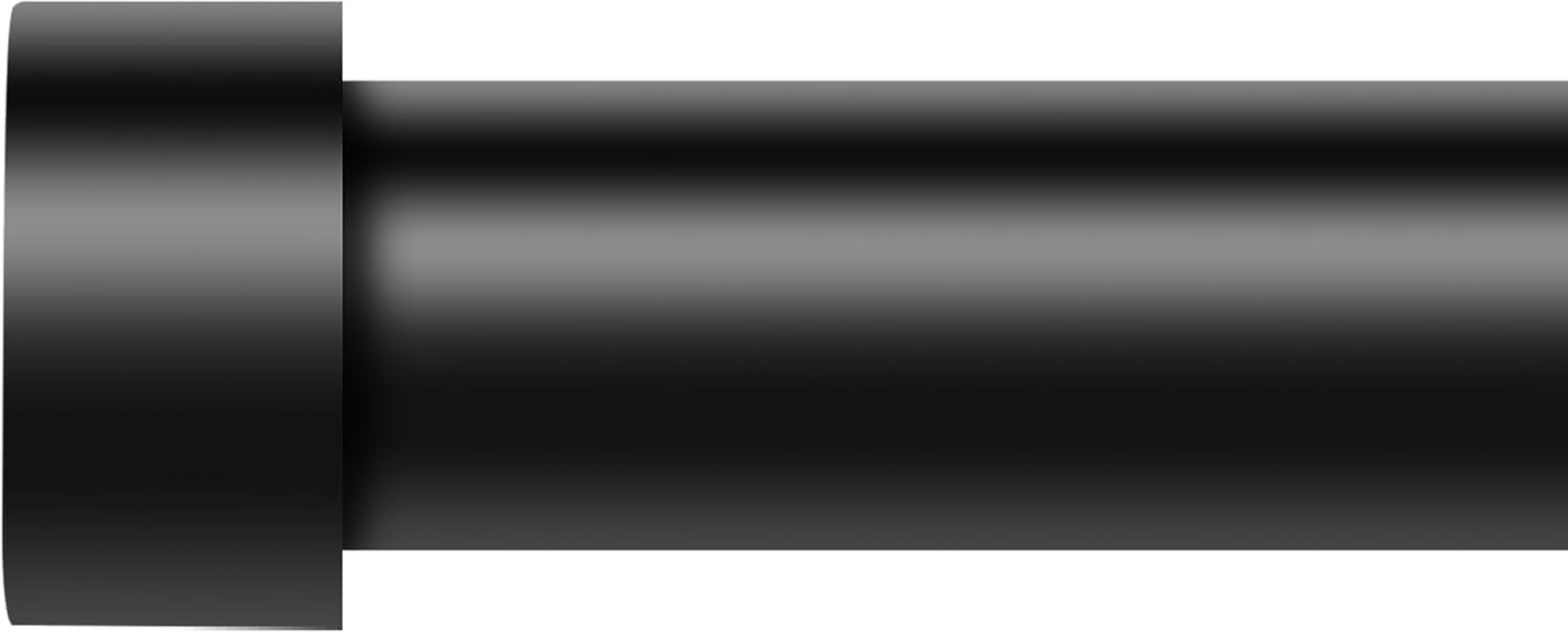 Curtain Rods for Windows 28 to 48 Inch(1.5-5 Feet),Black 1'' Diameter Drapery Rods with End Cap Style Design,Modern Adjustable Heavy Duty Curtain Rod,Size:30''-60''