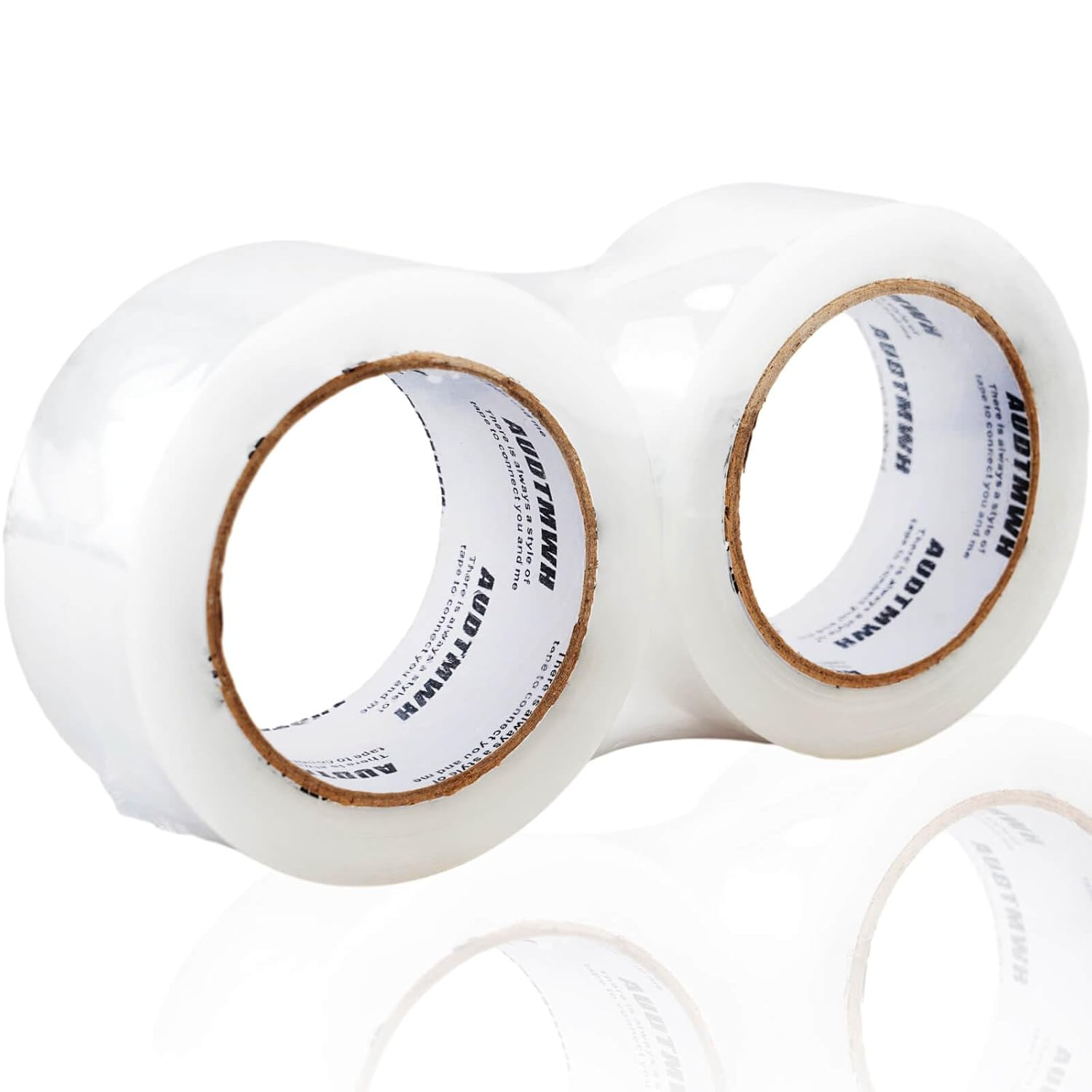 AUDTMWH Packing Tape Refills, Clear, 1.88" X 60 Yds, 2 Rolls