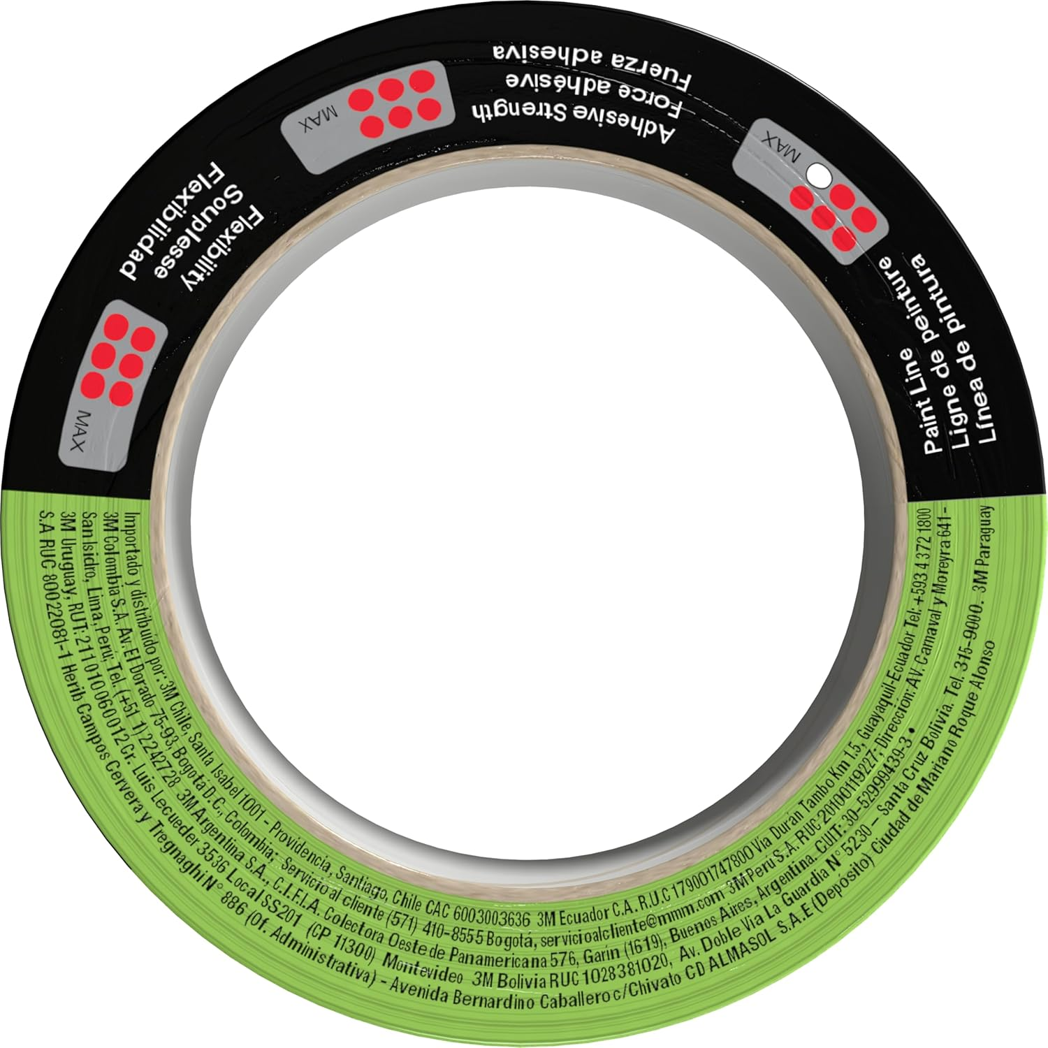 3M Automotive Refinish Masking Tape, 06654, 36 Mm X 55 M, 1 Roll