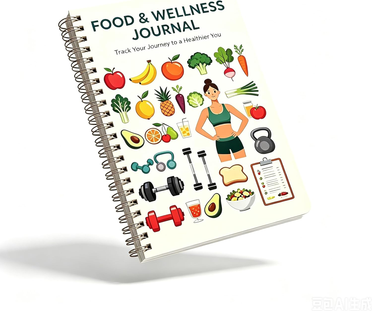 Food and Exercise Journal for Tracking Meals, Nutrition, and Weight Loss