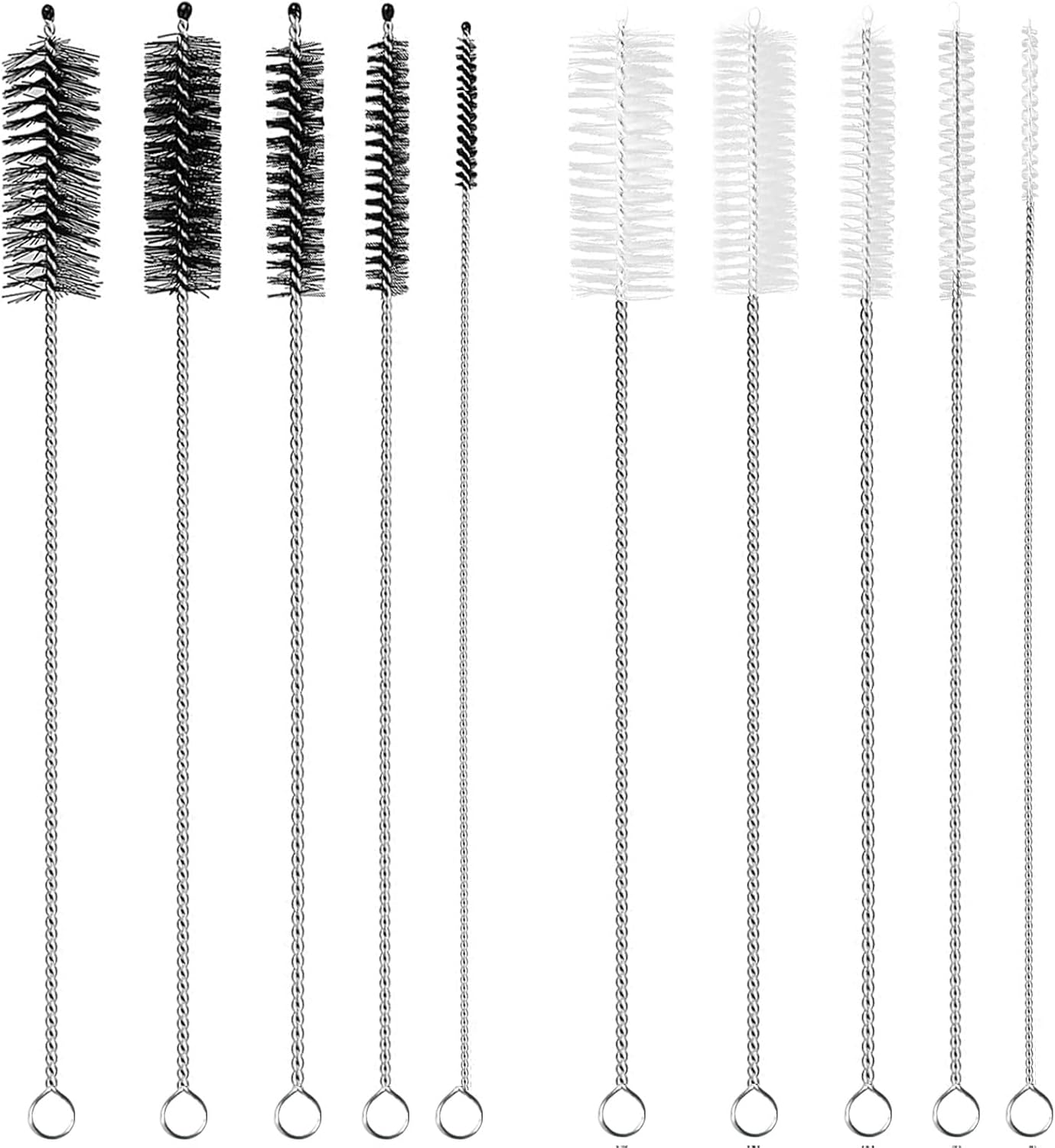 10Pcs Straw Cleaner Brush Set Bottle Tube Pipe Cleaning Brushes 12 Inch Long