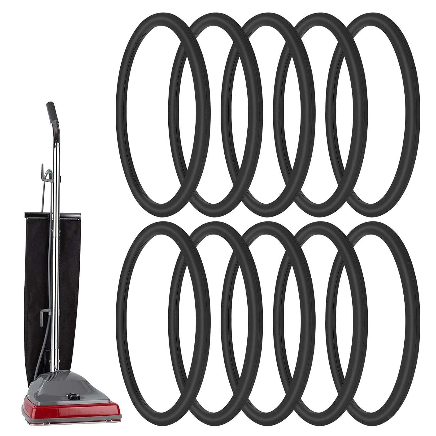 Vacuum Belt, 10 Pack Belt 30563B round Vacuum Cleaner Belts Upright Vacuum Belt Compatible with Sanitaire Eureka Vacuum Cleaner, Style RD, SC679K C2094 Belt