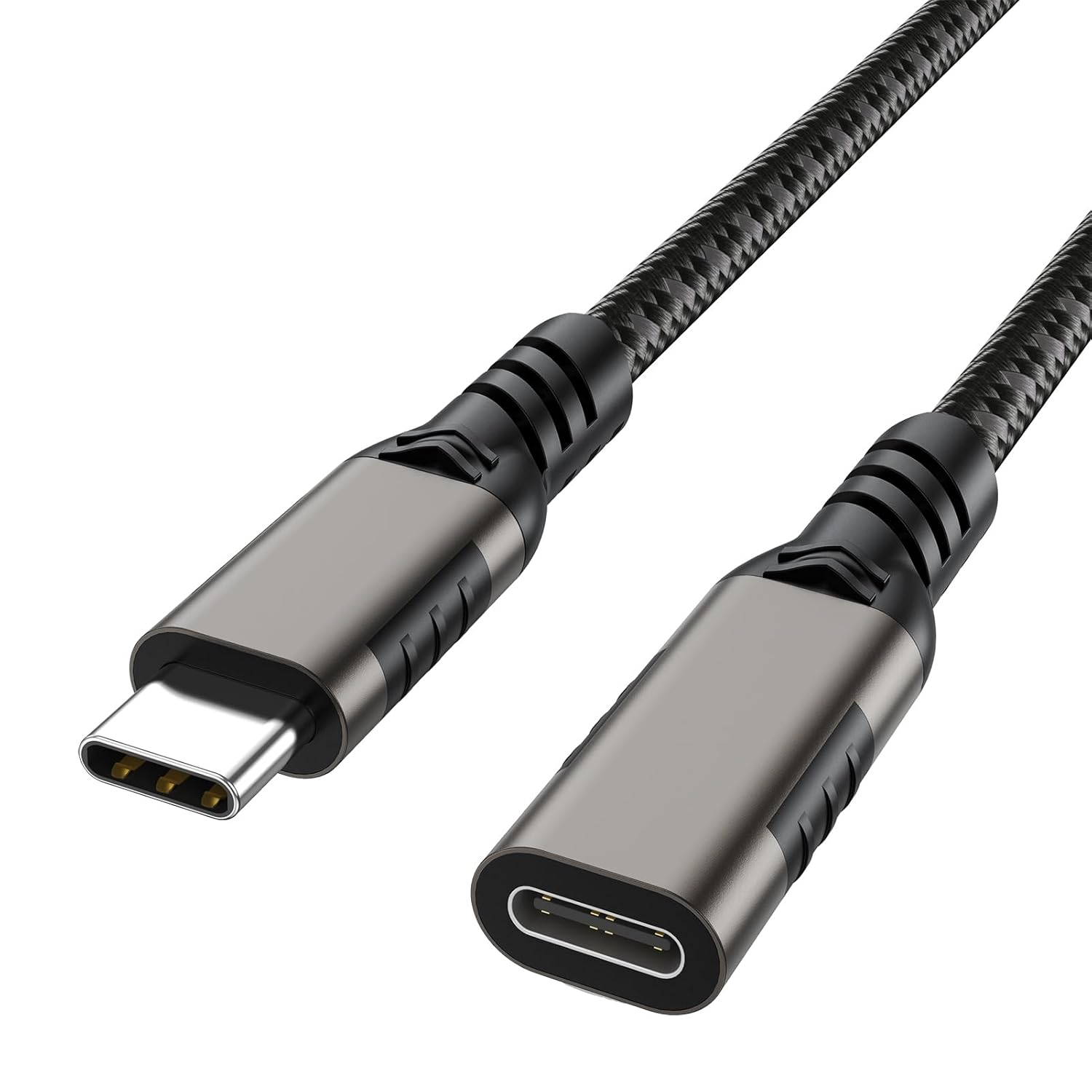 USB C Extension Cable 6.6Ft Male to Female Cord Support 4K Video Output, Fast Charge 100W, Data Transfer 10Gbps, USB 3.2 Gen 2 Extender for PC, Monitor, Carplay,Phone,Arzopa, KKY, Ssd,Switch,Dock