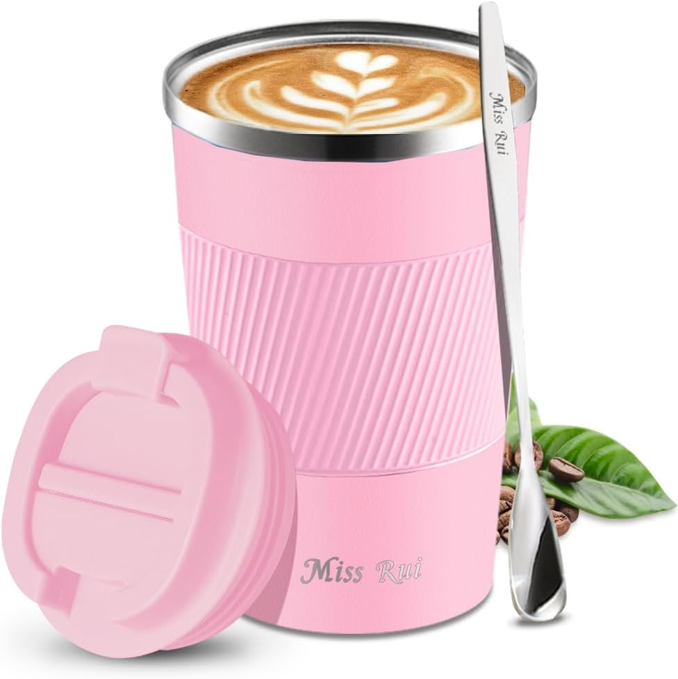 Miss Rui Coffee Cup Travel 510ml Reusable Coffee Mug Stainless Steel Insulate... - Picture 13 of 13