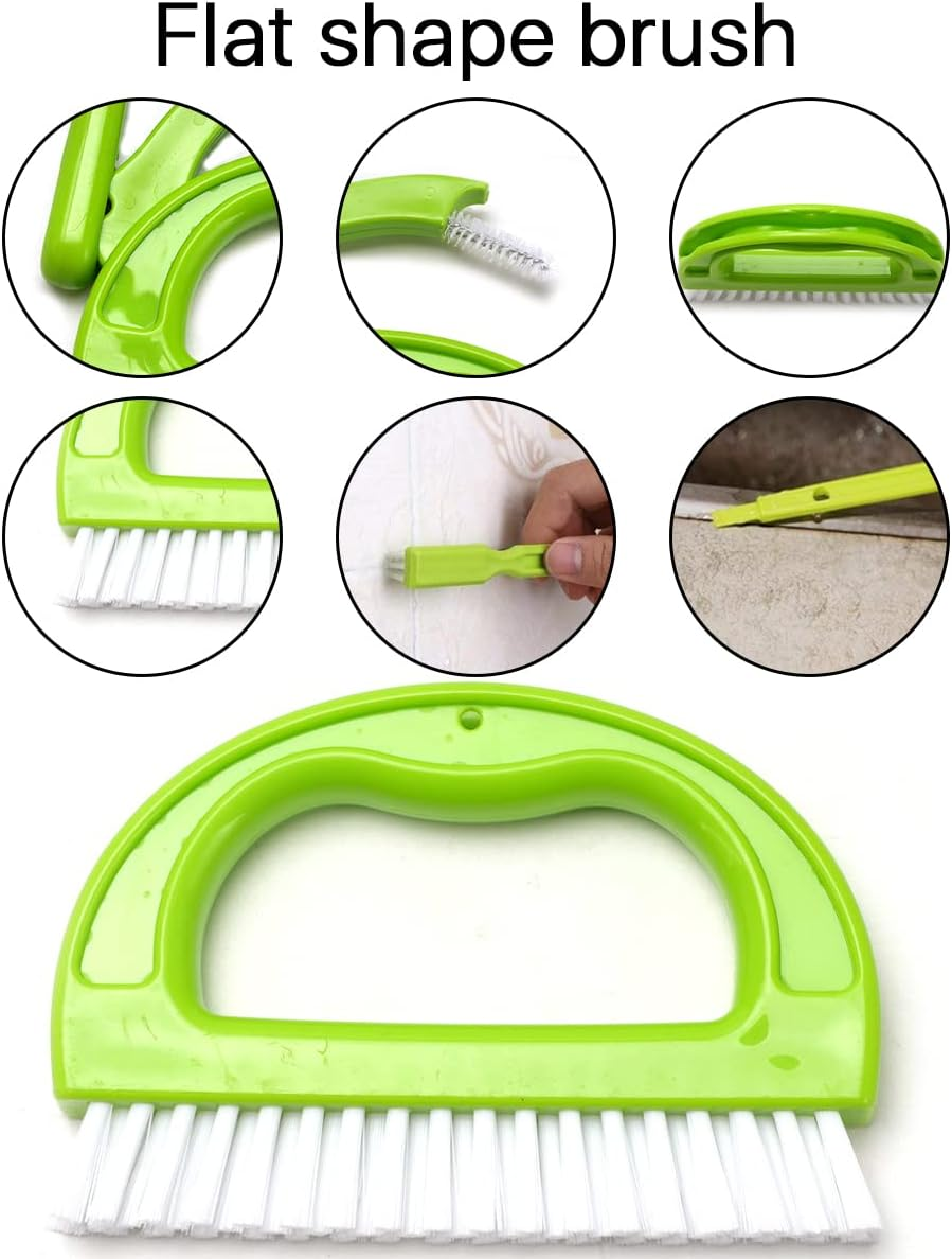GYB Green 5 in 1 Tile Grout Cleaning Brush Mould Remover Narrow Stiff Stain C... - Picture 9 of 14