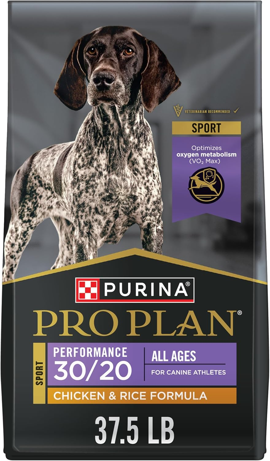 Purina Pro Plan Sport Performance 30/20 Chicken and Rice Formula High Protein Dog Food - 37.5 Lb. Bag