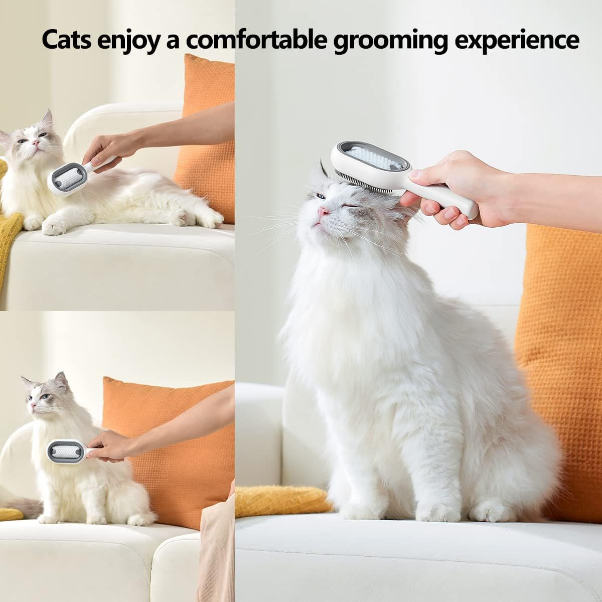 LogFaadCoi Cat and Dog Brush for Shedding, Pet Grooming Self Cleaning Slicker... - Picture 3 of 14