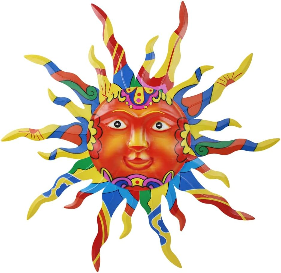 VEWOGARDEN Metal Sun Wall Decor 30