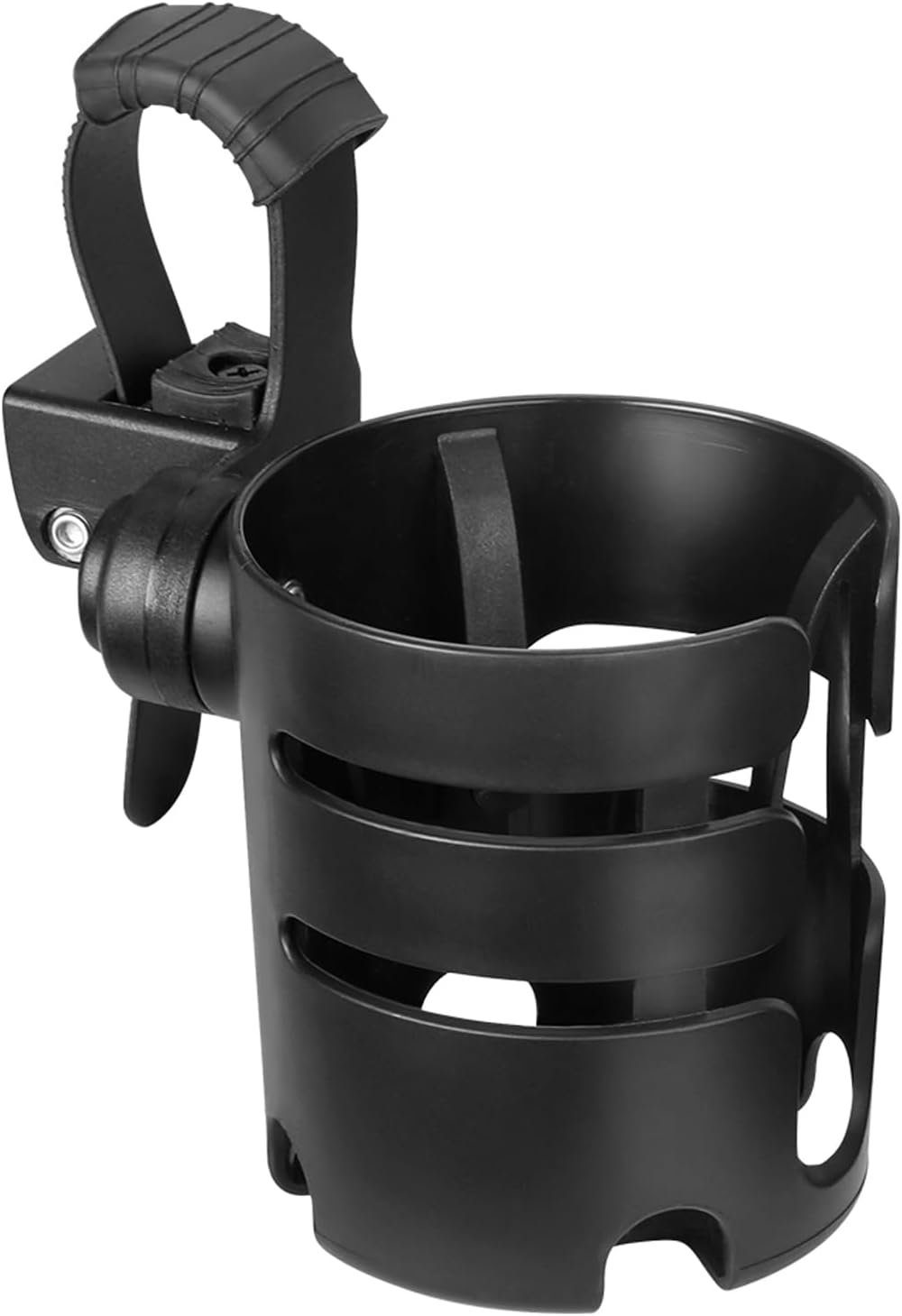 Stroller Cup Holder with Adjustable Strap, 360 Degree Rotatable Universal