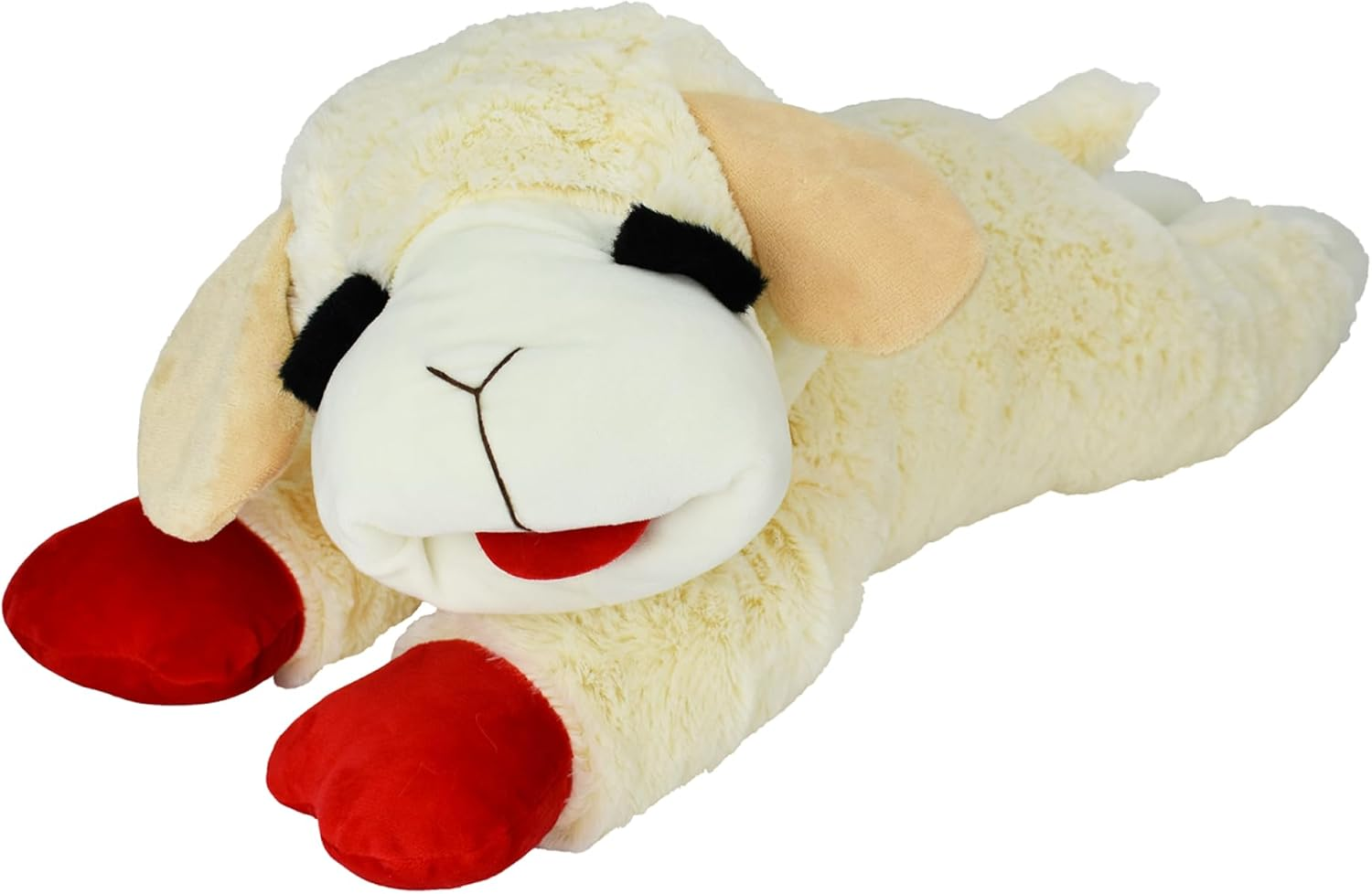 Multipet'S Officially Licensed Lamb Chop Jumbo White Plush Dog Toy