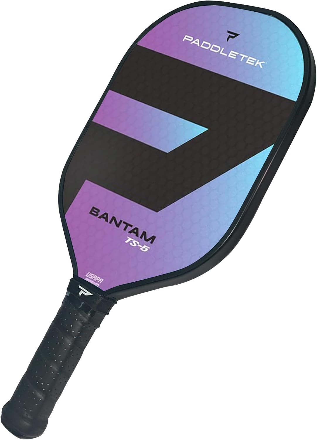 Bantam TS-5 Pickleball Paddle | Professional Pickleball Paddles with Honeycomb Core, Textured Fiberglass Epoxy Hybrid Surface, Bantam Polycore & High Tack Performance Grip | USAPA Approved