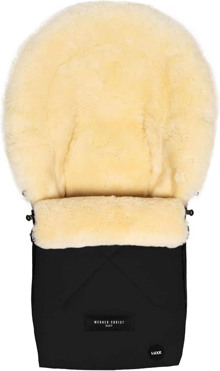 Baby Sheepskin Footmuff Oslo Luxe for Carrycot - Winter Footmuff Made of Medical Fur (From 0 to 6 Months) for Carrycot, Infant Carrier, Stroller