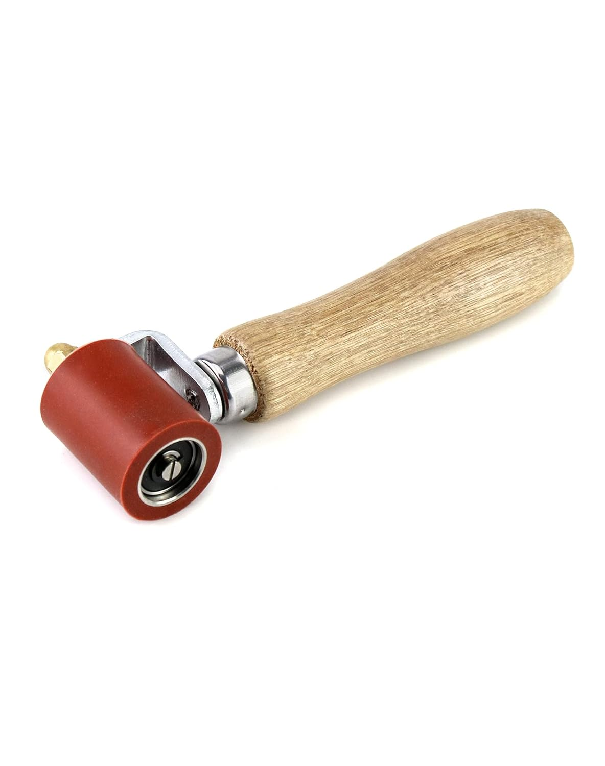 QWORK® Silicone Seam Roller, High Temperature Resistant Silicon Seam Hand Pressure Roller Welding Tool, 40Mm, Red