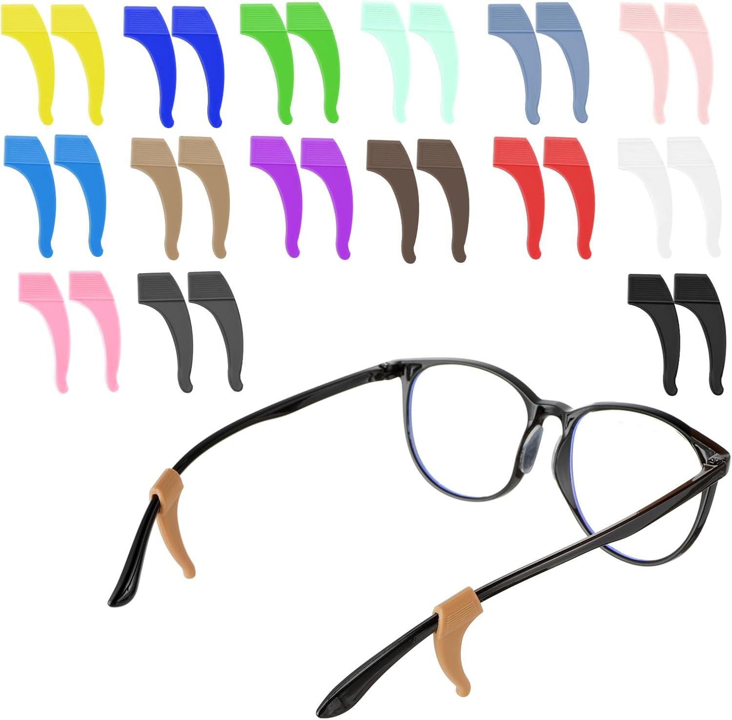 sujetadores de gafas espejuelos lente agarre para anteojos14 Pcs antideslizante