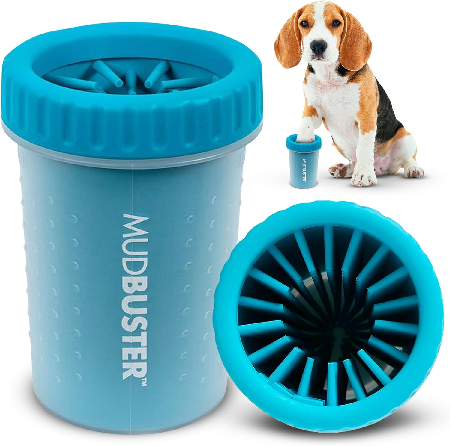 Mudbuster Pfotenreiniger Für Hunde, Tragbar, Haustierbedarf Und Zubehör, Größe M, Blau