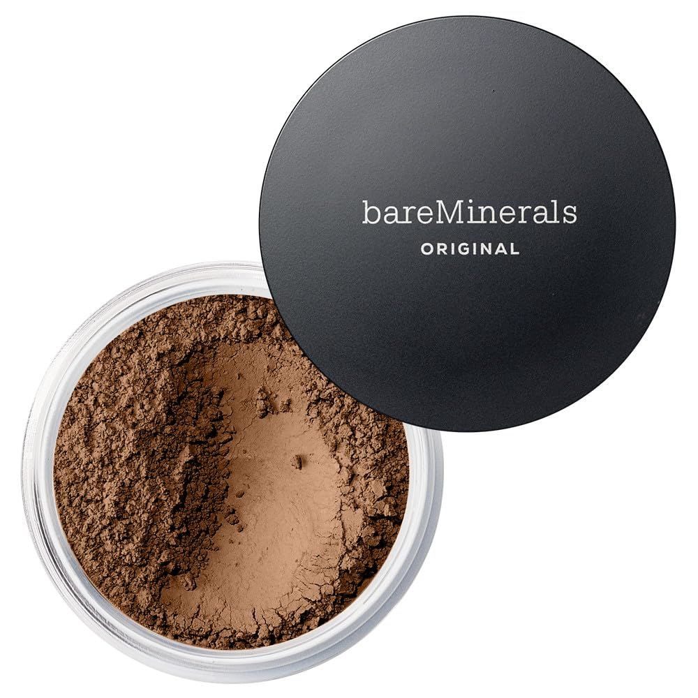 Original Loose Powder Foundation SPF 15, Clean Mineral Powder Face Makeup, Sheer-To-Full Coverage, Talc-Free, Non-Comedogenic, Vegan