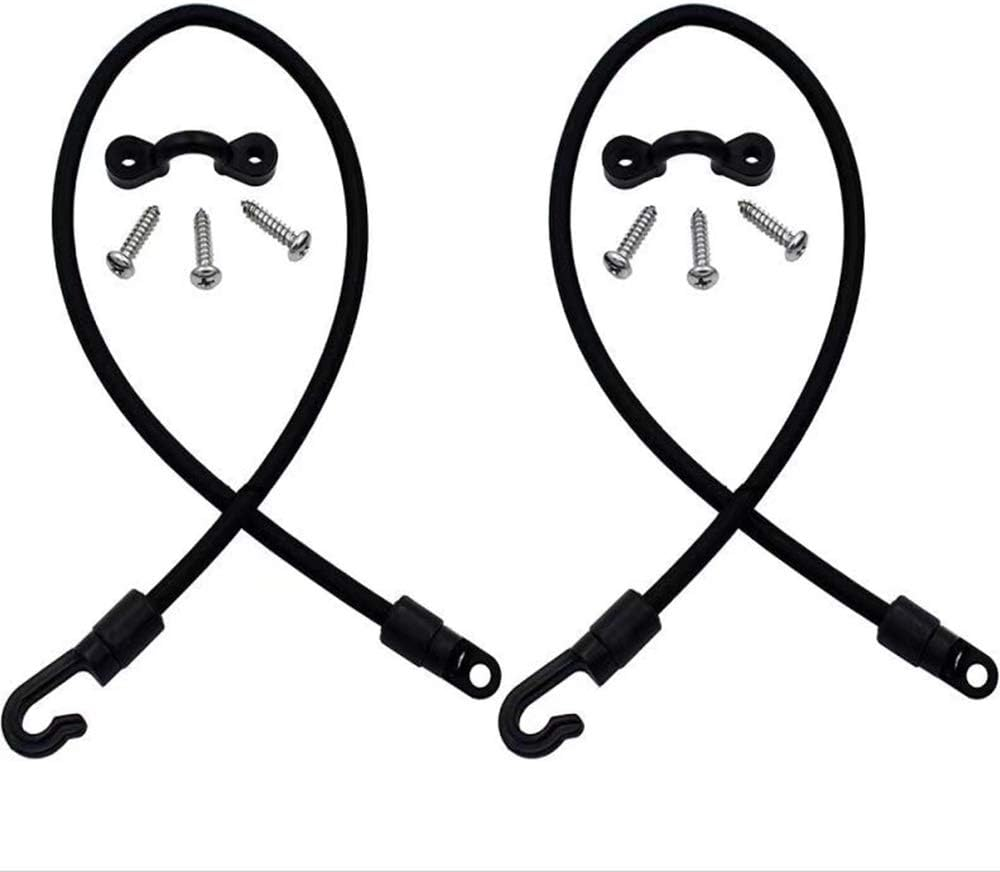 Rod Tamer Deck Mount Rod Straps 2 Pack, 6Mm Kayak Boat Fishing Rod Tamer Strap Deck Mount Connector Gunwale Mount Fishing Rod Holders down Strap (18 Inch)