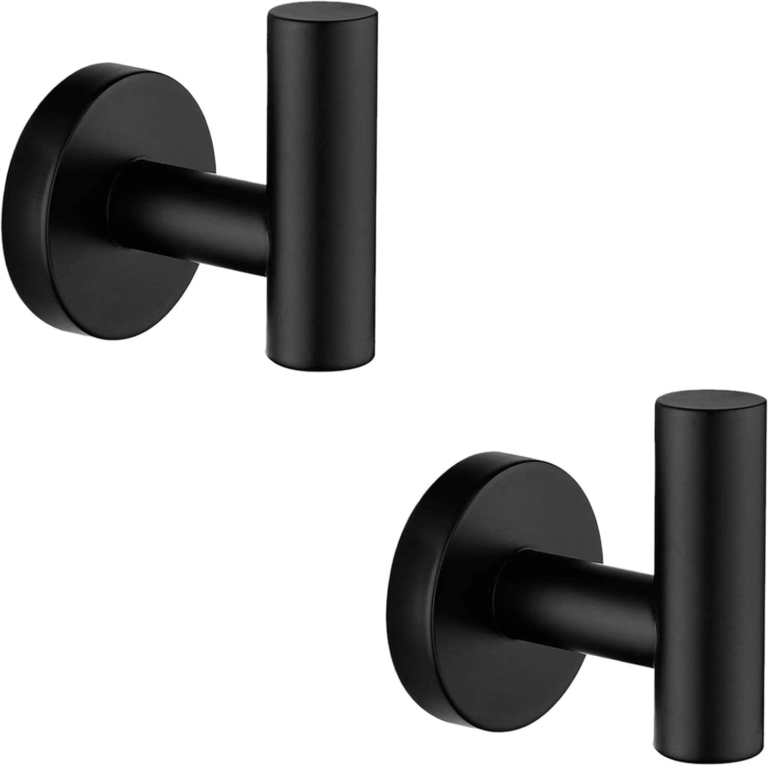 KissDate 4 Pack Towel Hooks, Wall Coat Hook Bathroom Matte Sliver Robe