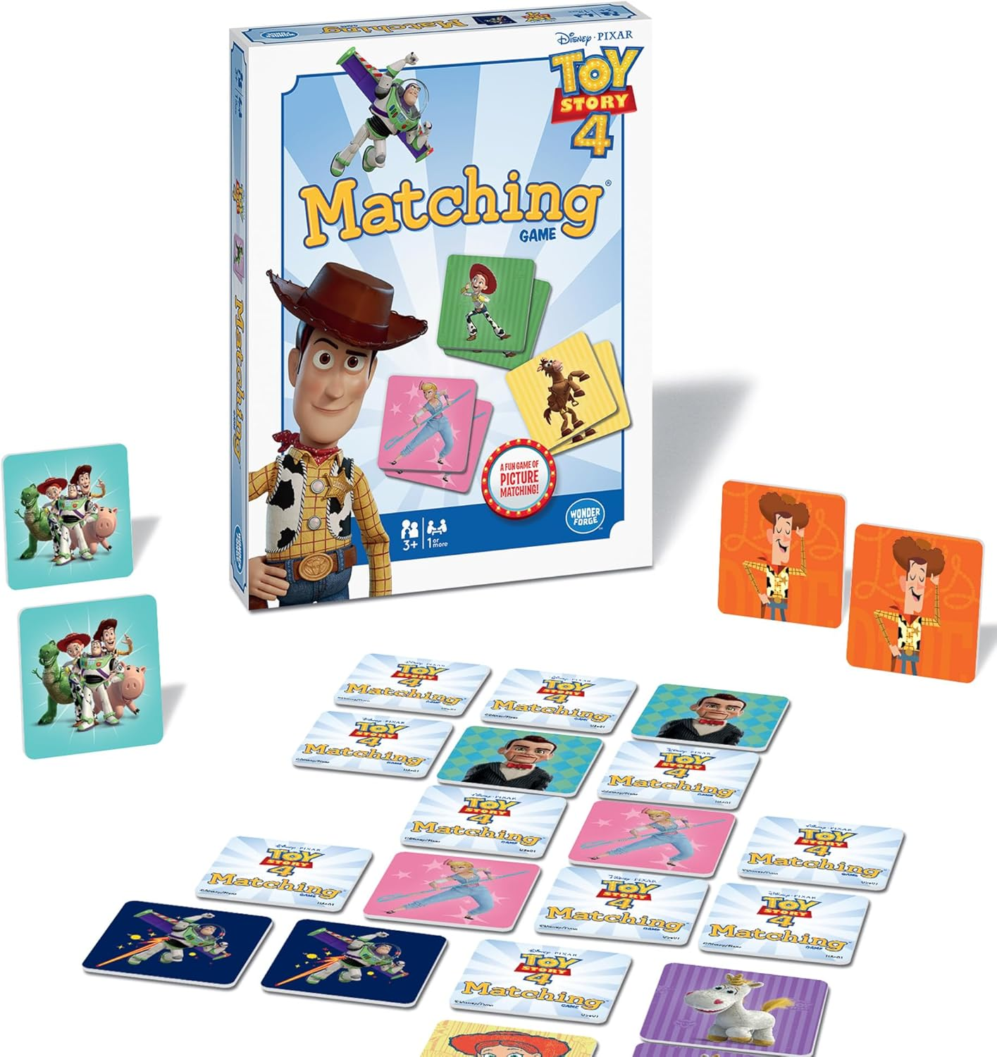 Toy Story 4 Matching Game | Build Focus and Memory with Woody, Buzz, and Beloved Pixar Characters | Fun and Engaging Activity for Kids Ages 3+