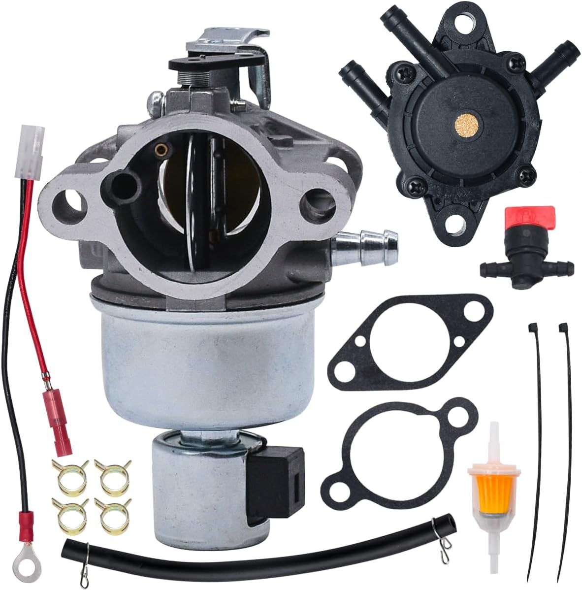 20 853 95-S Carburetor Fit for Kohler SV590 SV600 SV610 SV620 19HP 20HP 21HP 22HP Engine Carb Kit 20 853 71-S 20-853-95-S with Fuel Pump