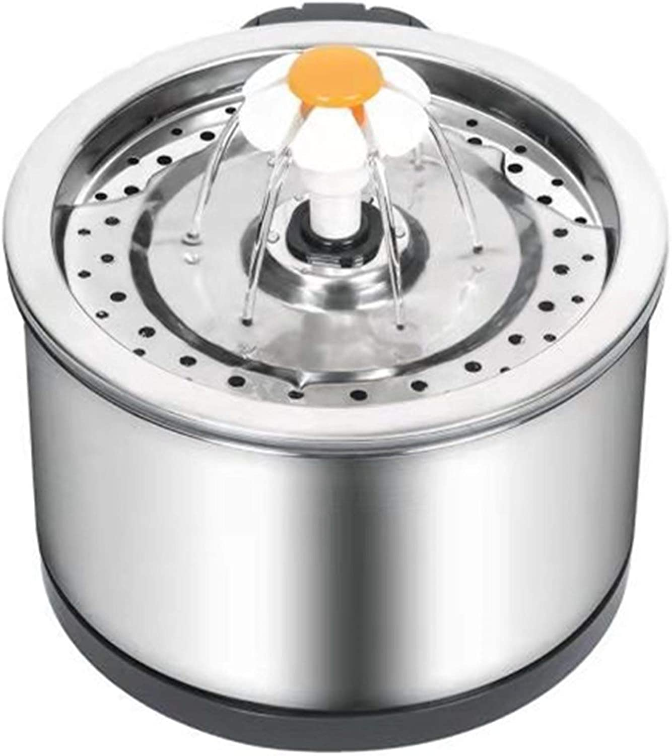 Cat Water Fountain with Australia Power Adapter, Pet Drinking Fountain Stainless Steel, 2.5L/84Oz High Capacity Portable Driven by Power Bank for Cats, Dogs, Birds and Small Animals