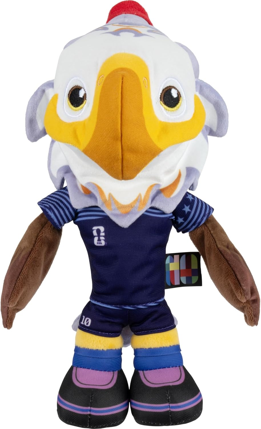 FIFA® World Cup 2026 USA 8-Inch Plush - Official Clutch™ Bald Eagle Mascot with Blue Uniform, Soft Collectible Toy for Fans - Ages 3+