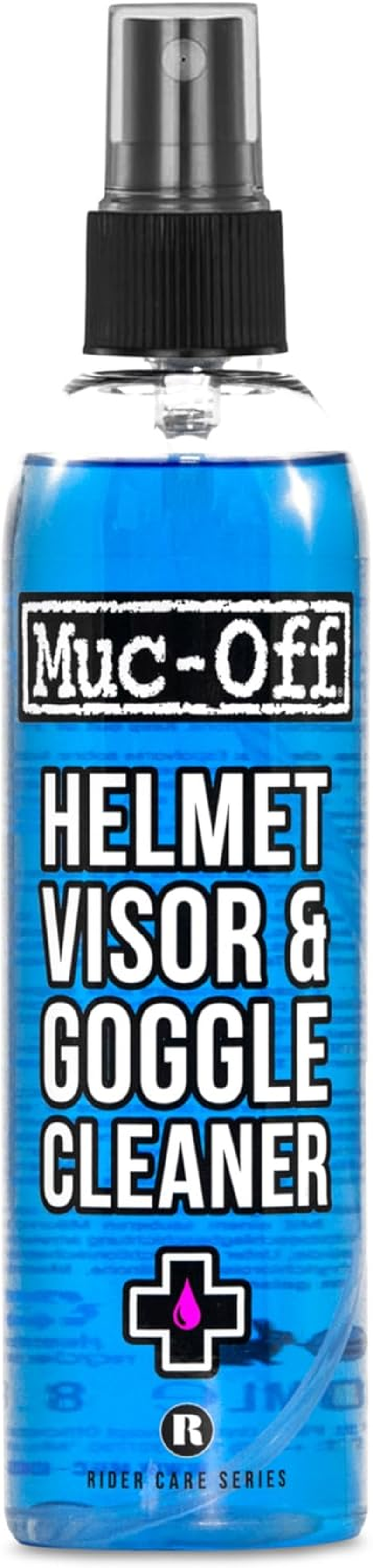 Pulisci Visiera Casco, Maschere E Occhiali, 250 Ml - Spray Detergente per Casco E Occhiali Da Moto E Da Bicicletta Biodegradabile E Antibatterico