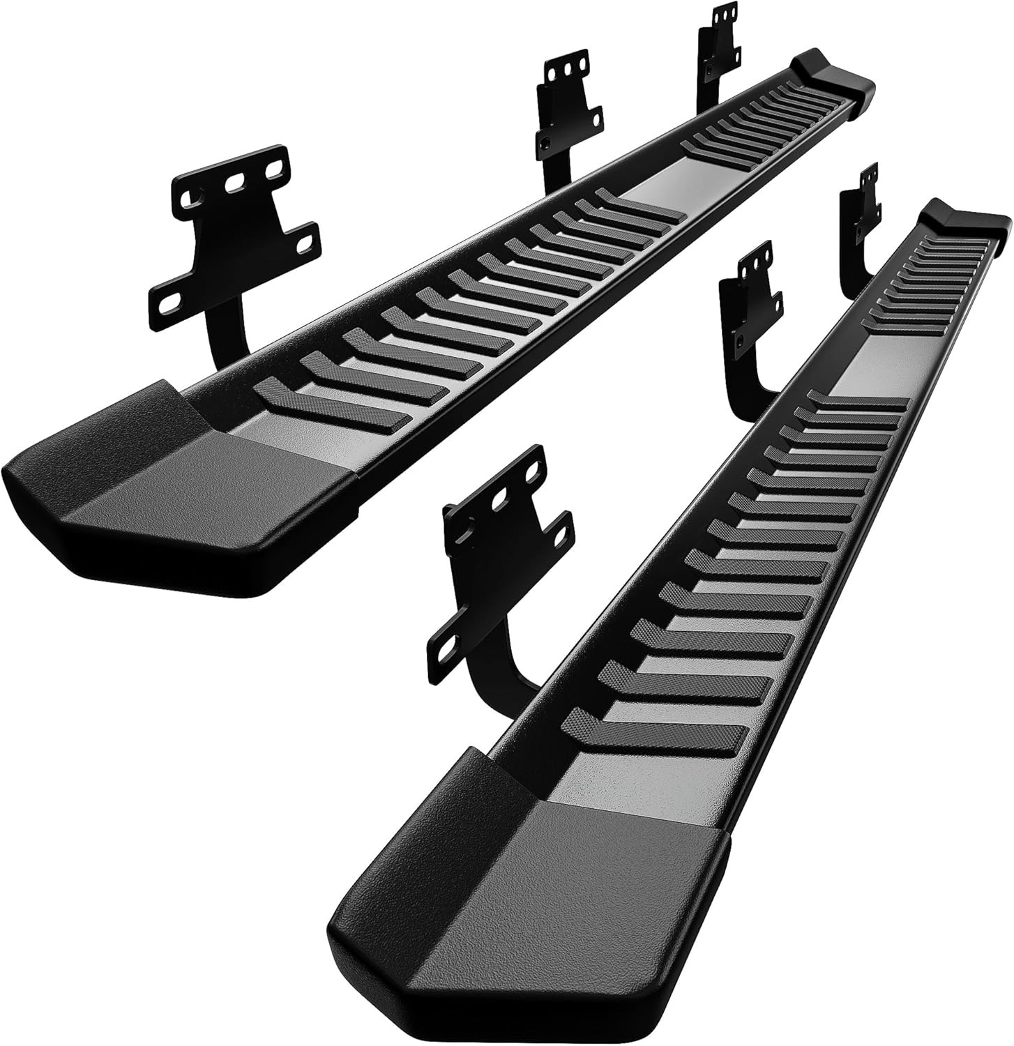 6 Inches Crew Cab Running Boards Compatible with 2019-2026 RAM 1500 New Body, Textured Black Side Steps Nerf Bars