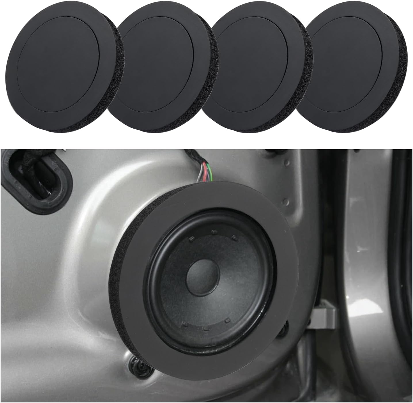 4PCS Speaker Foam Enhancer,6.5