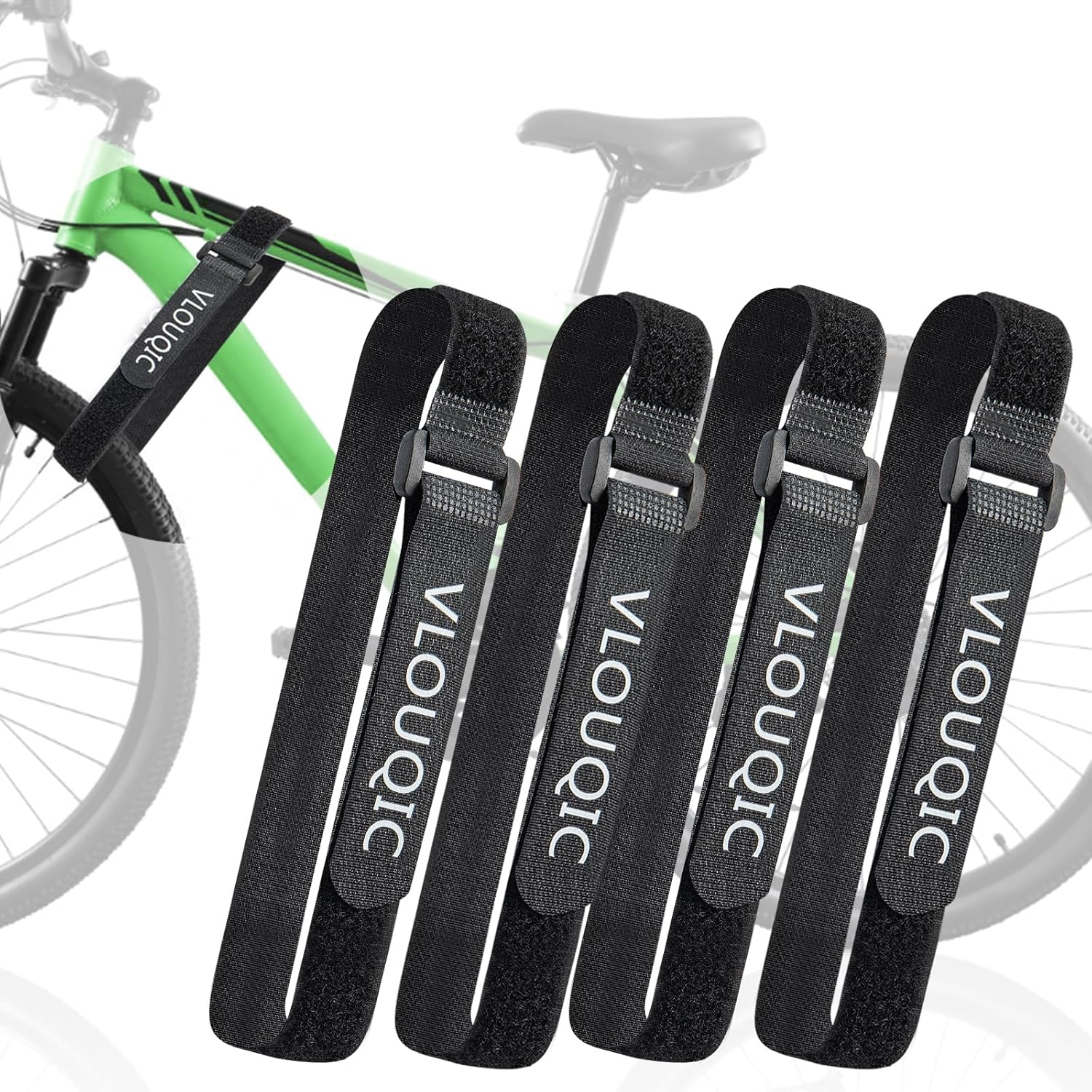 Adjustable Bike Rack Straps - 4 Pack for Secure Wheel Transport and Storage