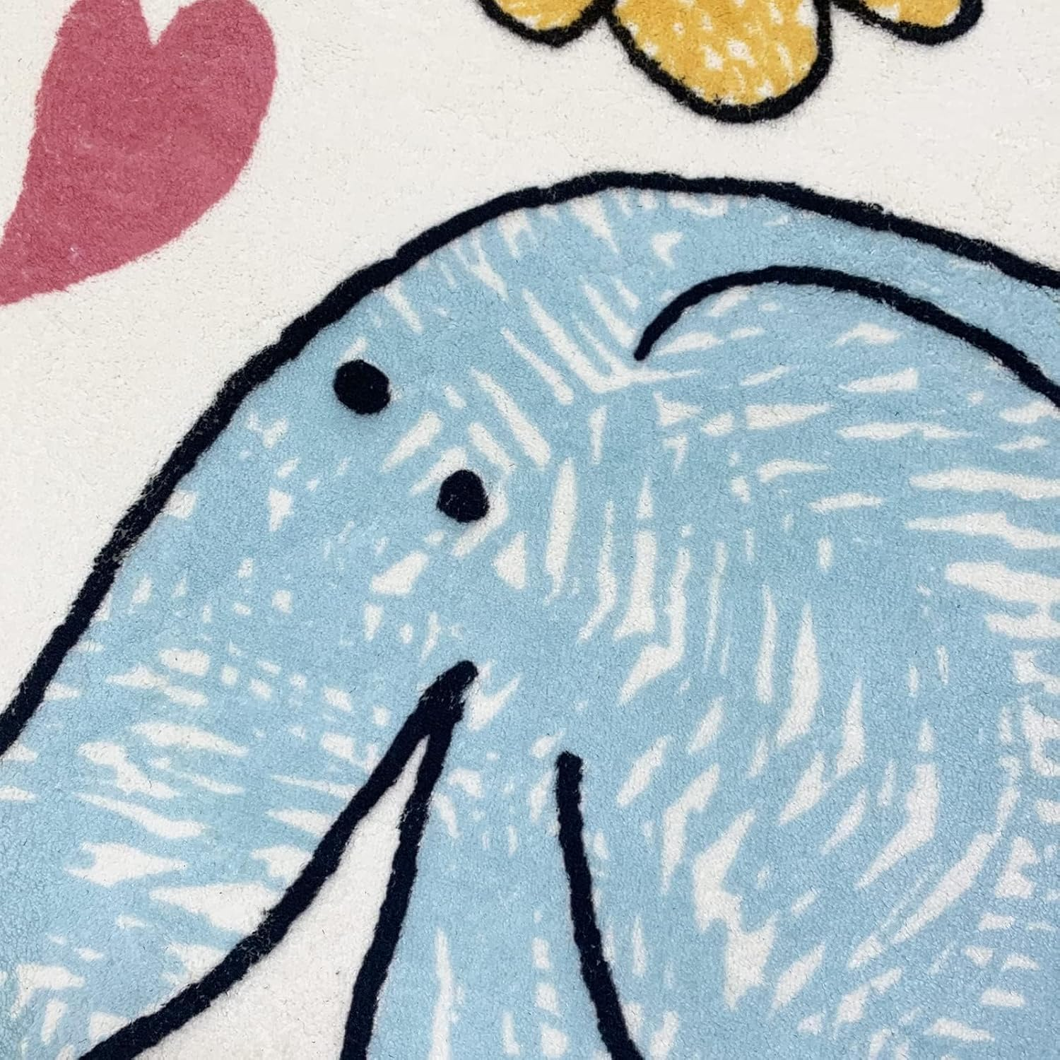 Homodoskey Kids Play Rug, Animal Round Area Rug Kids Nursery Door Mat Soft Pl... - Picture 6 of 13