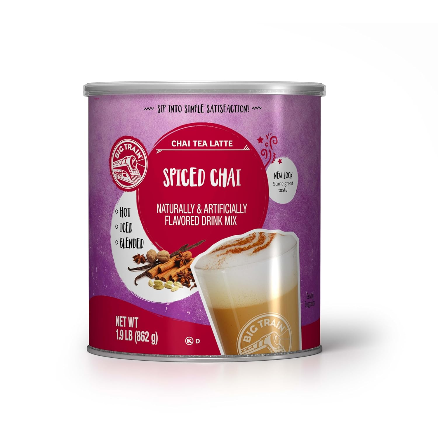 Big Train Spiced Chai Tea Latte Beverage Mix, 1.9 Pound (Pack of 1)