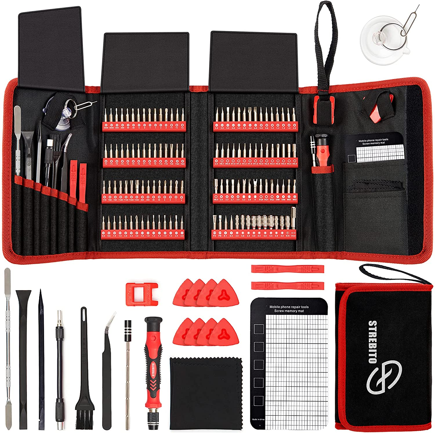 Screwdriver Sets 142-Piece Electronics Precision Screwdriver with 120 Bits Magnetic Repair Tool Kit for Iphone, Macbook, Coumputer, Laptop, Tablet, PS4, Xbox, Nintendo, Eyeglasses, Jewelers