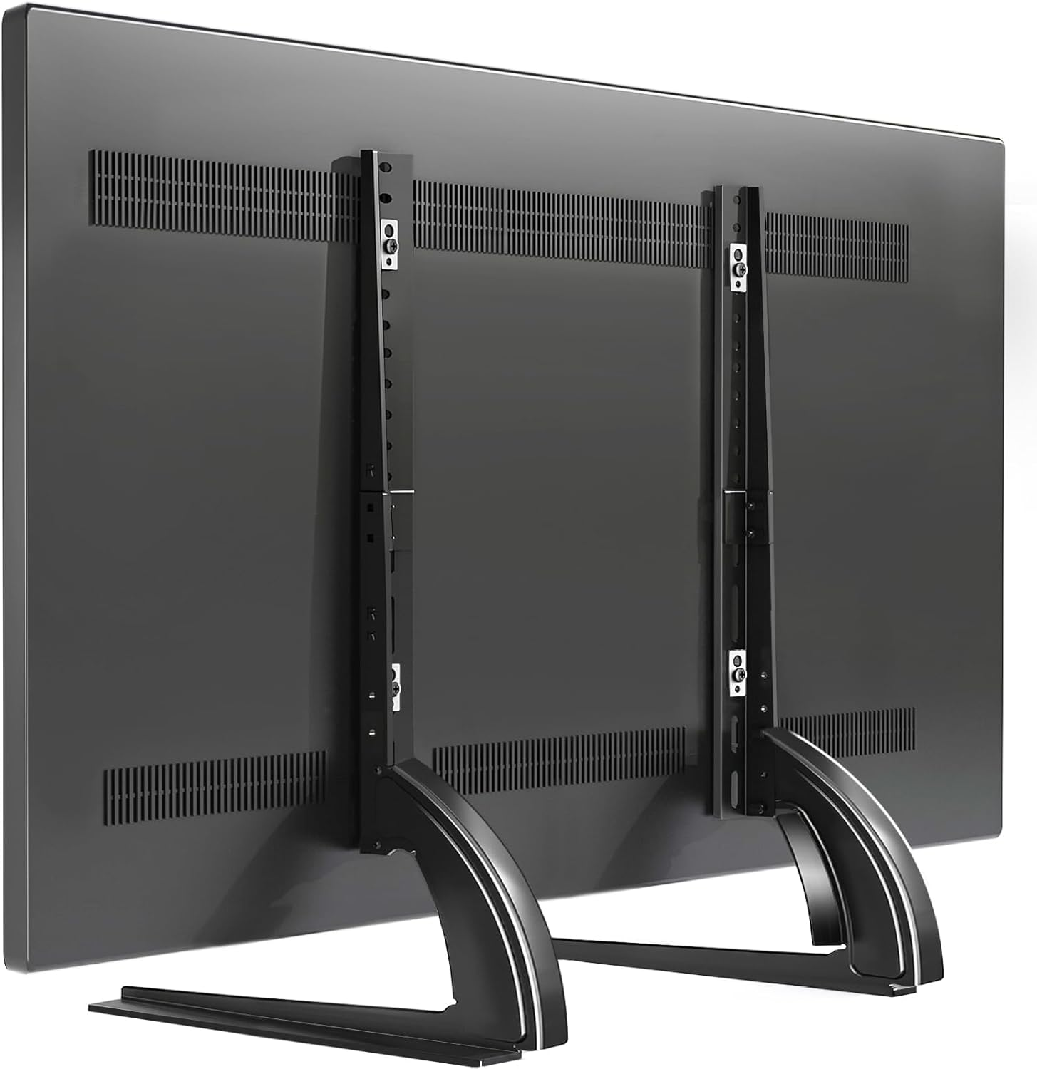 TAVR Universal Table Top TV Stand Mount for 27 30 32 37 40 43 47 50 55 60 65 Inch LCD LED Flat/Curved Screen Tvs, Height Adjustable TV Legs, Strong TV Base Holds up to 88 Lbs, Max VESA 800X500Mm