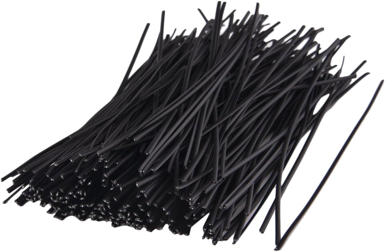 Twist Cable Cord Wire Ties for Wire Organizing, Reusable Fastening, 6 Inch Black