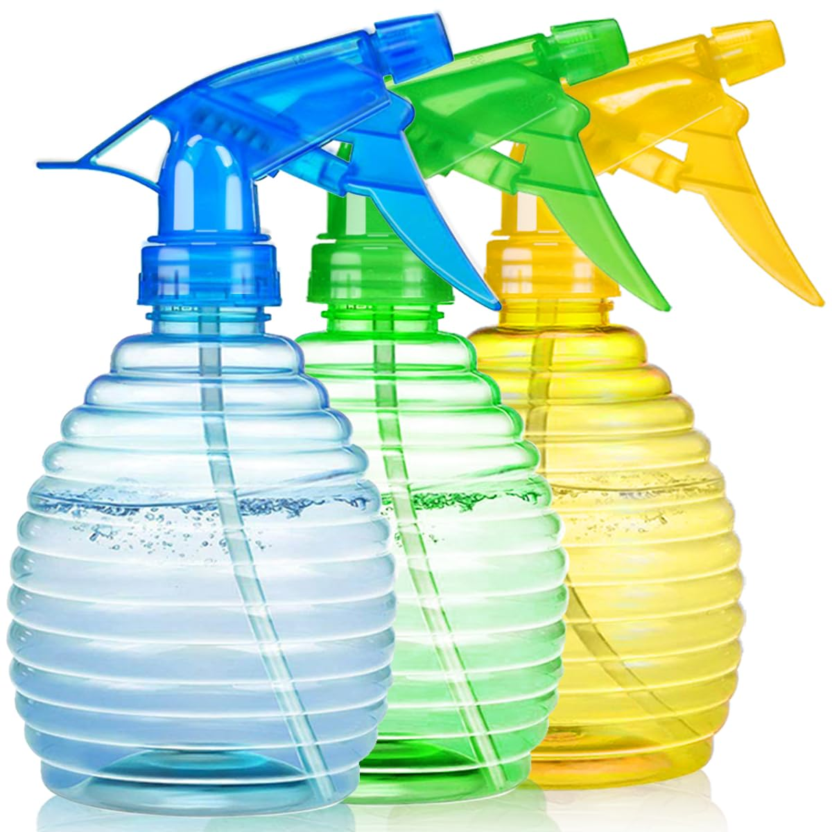 Juego de 3 Botellas de Spray 16oz con Etiquetas y Embudo Multiusos